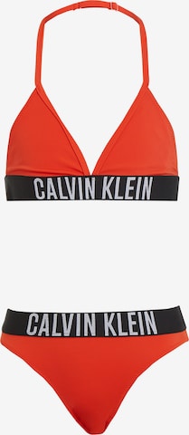 Calvin Klein Swimwear Bikini 'Intense Power' in Rood: voorkant
