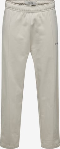 Pantalon de sport 'LES' Only & Sons en beige : devant