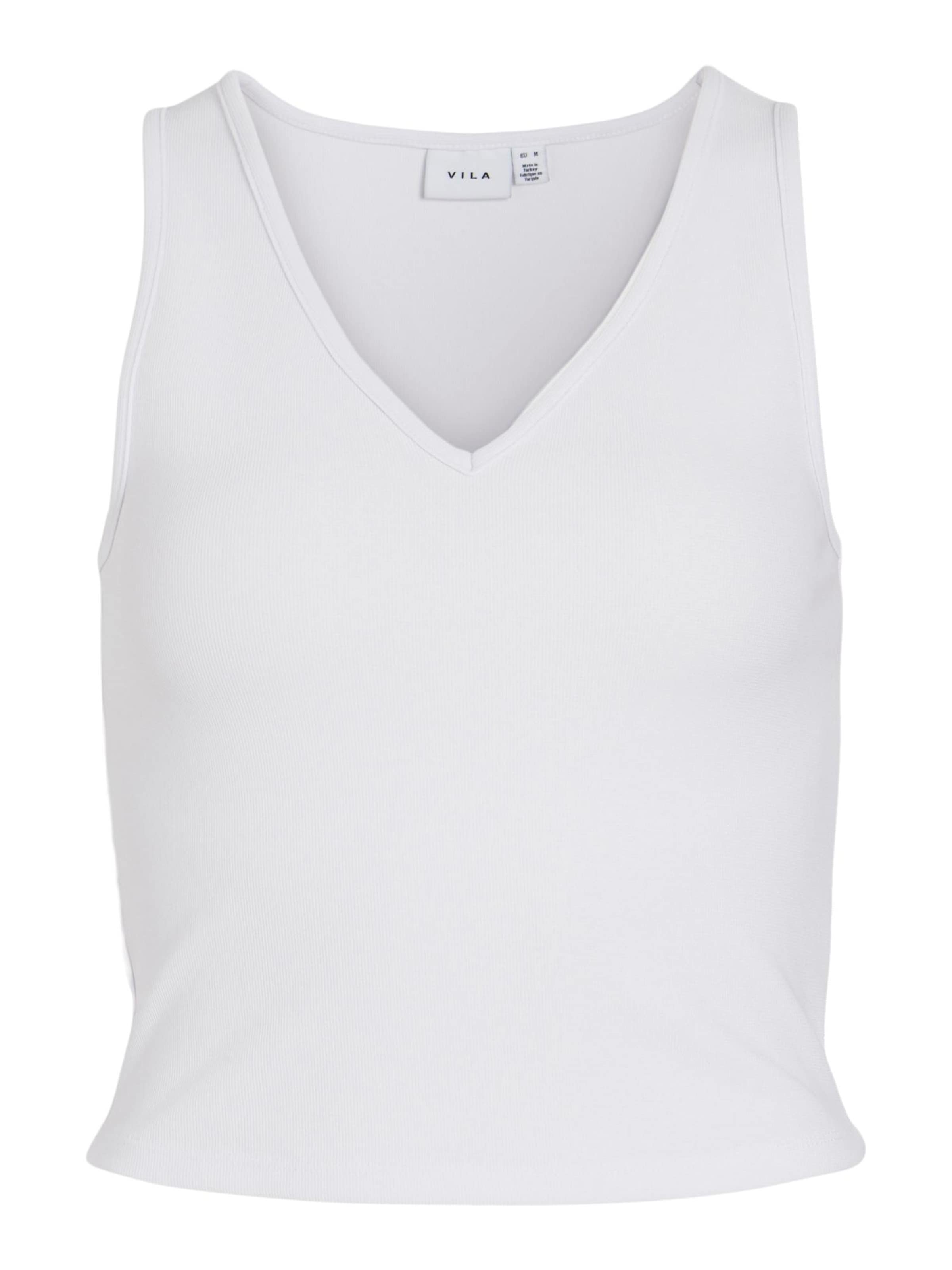 VILA Top 'KIA' in White: front