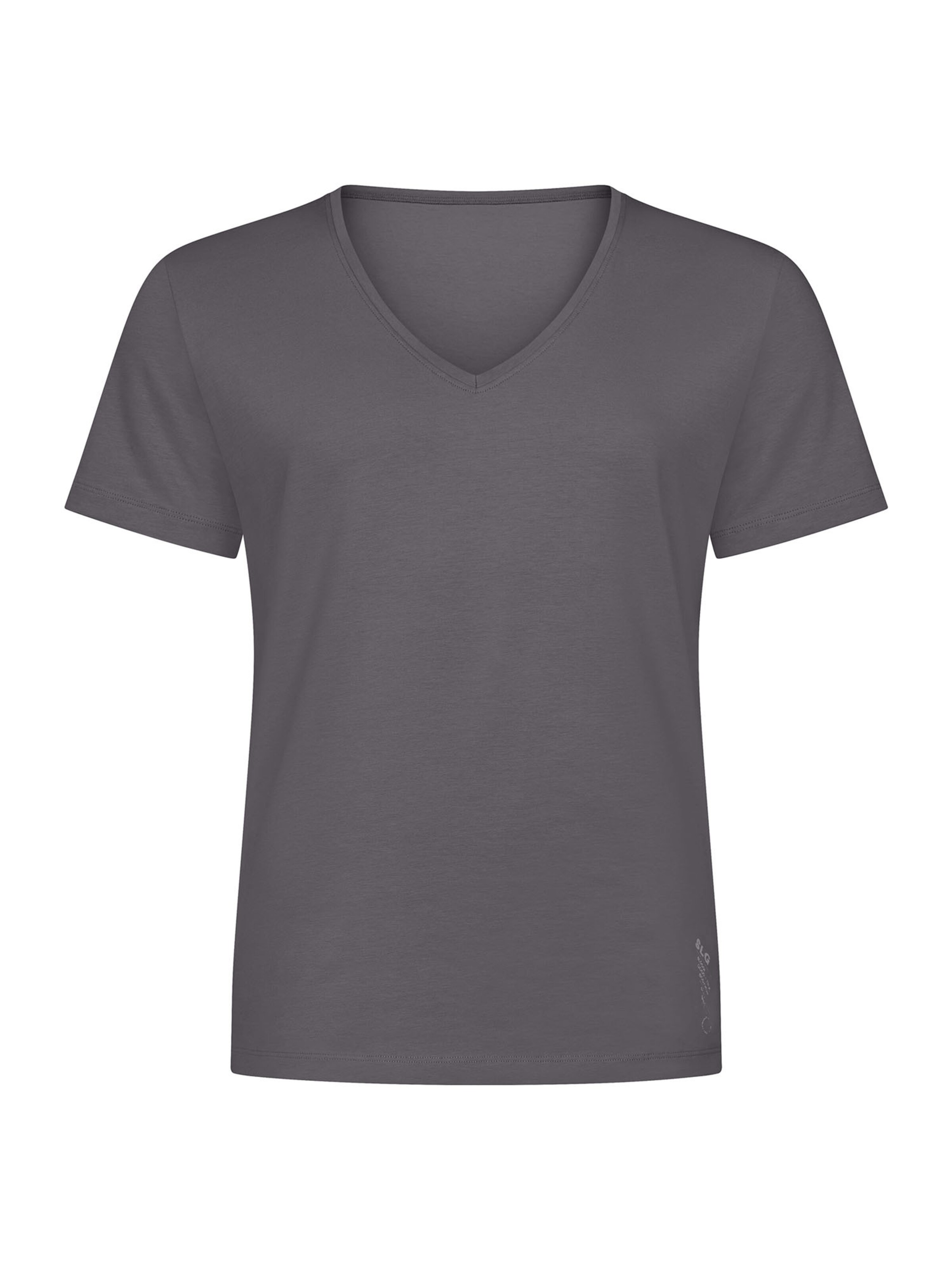 SLOGGI V-Shirt ' SLG Base ' in Grau: Vorderseite