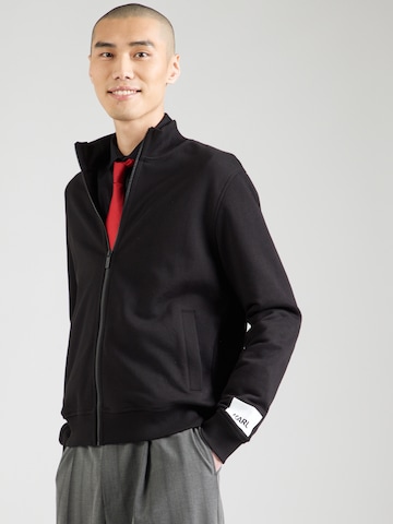 Veste de survêtement Karl Lagerfeld en noir : devant