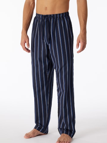 Regular Pantalon de sport ' Mix & Relax ' SCHIESSER en bleu : devant