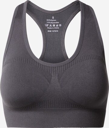 Bally Bralette Sports Bra 'ROBBIE' in Grey: front