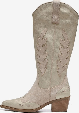 Bottes de cowboy Smile Favorites en or : devant