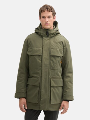 TOM TAILOR DENIM Winter coat in Green: front
