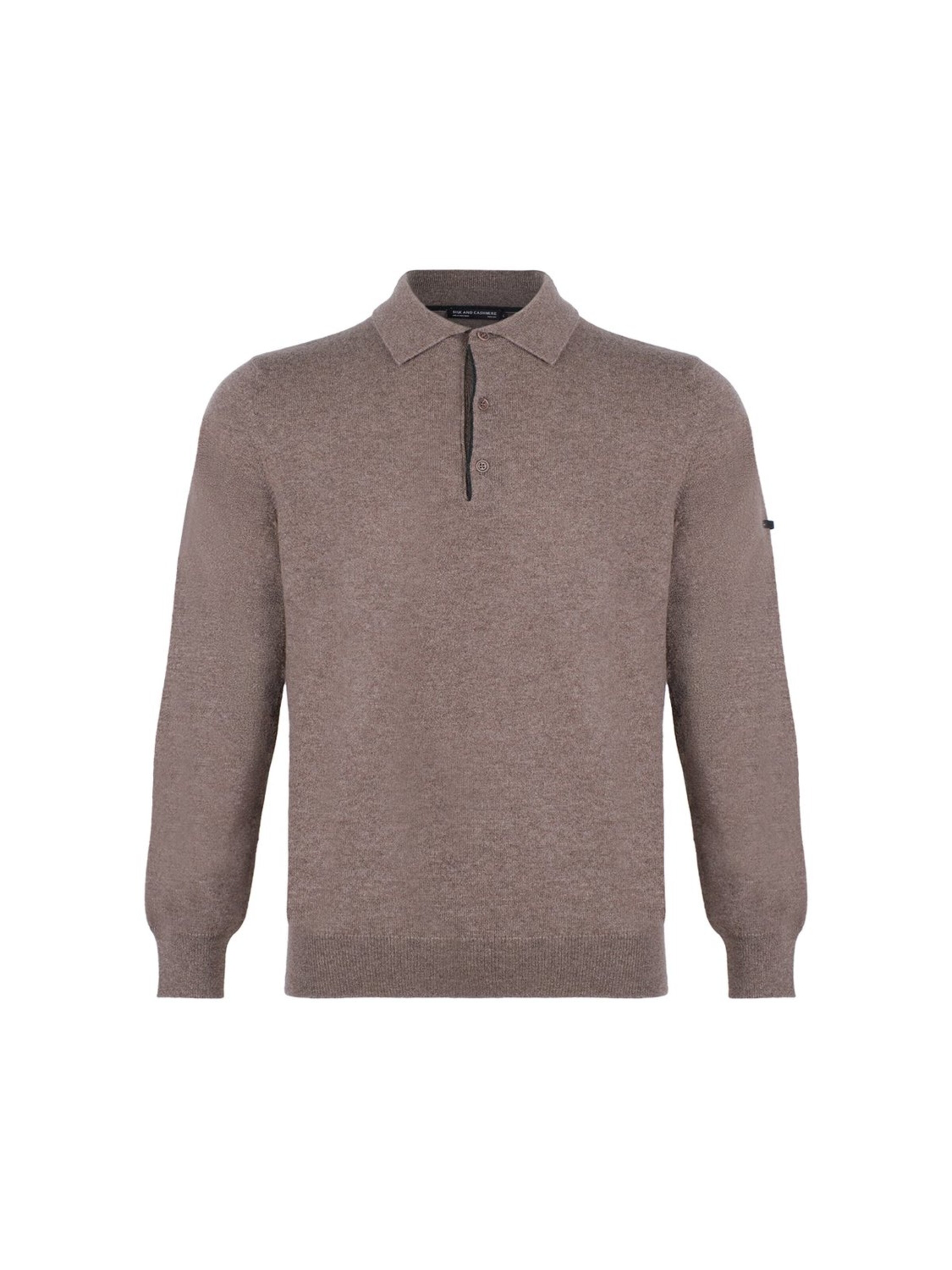 SILK & CASHMERE Gebreid vest in Grijs