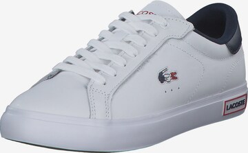 LACOSTE Sneaker low 'Powercourt' i hvid: forside