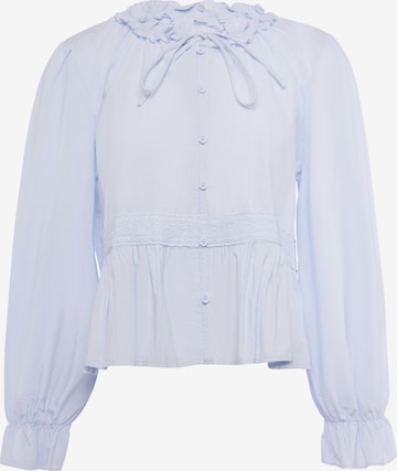 IZIA - Blusa em azul: frente