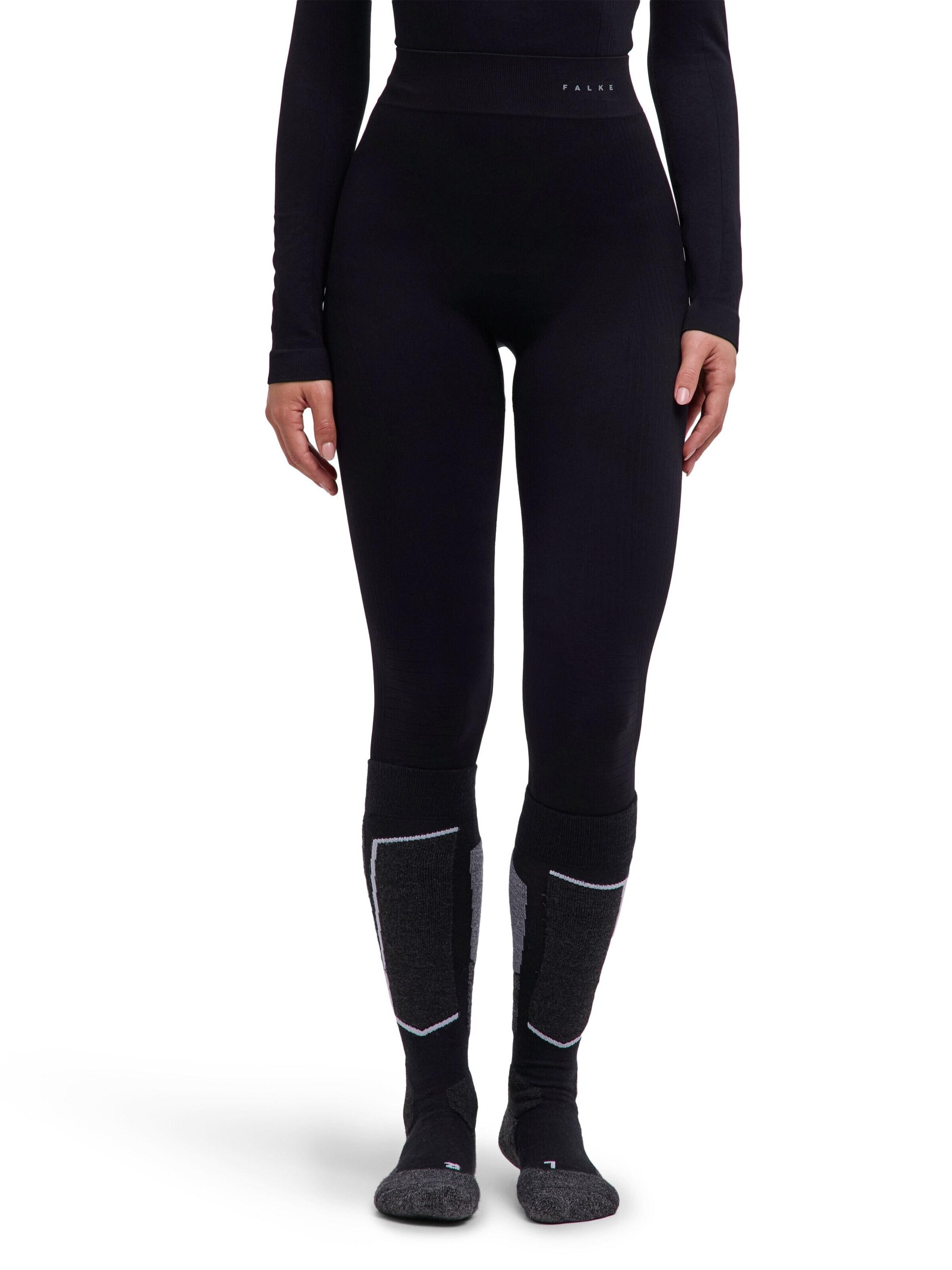 FALKE Skinny Workout Pants in Black