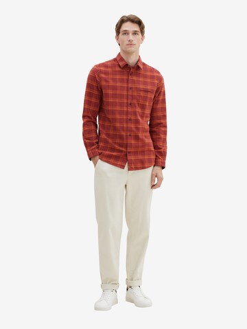 Regular fit Camicia di TOM TAILOR in rosso