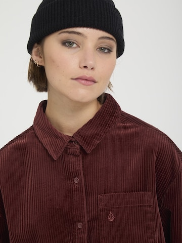 Chemisier 'Weellow' Volcom en rouge