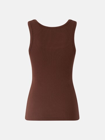 Haut 'PINKO CALCOLATORE CANOTTIERA COSTINA COTONE LOGO METAL canotta' PINKO en marron