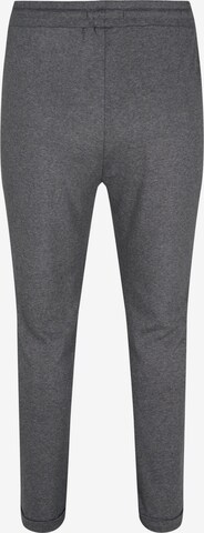 Zizzi Tapered Pants 'Sara' in Grey: front