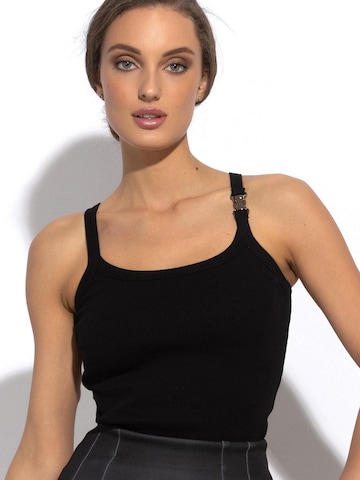 JIORO Top 'ESSENTIALS' in Zwart