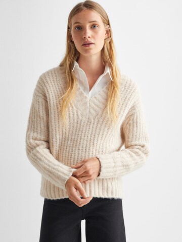 MANGO TEEN Sweatshirt 'Pico' in Beige: predná strana