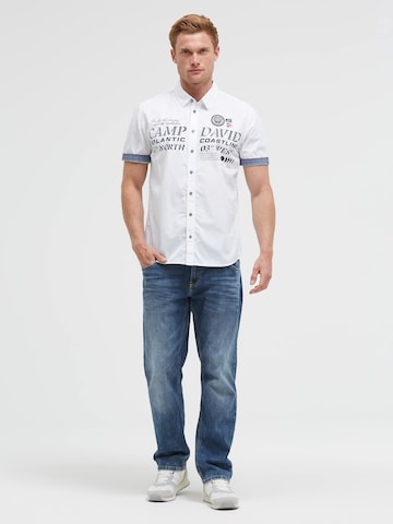 Regular fit Camicia 'French Coast I' di CAMP DAVID in bianco