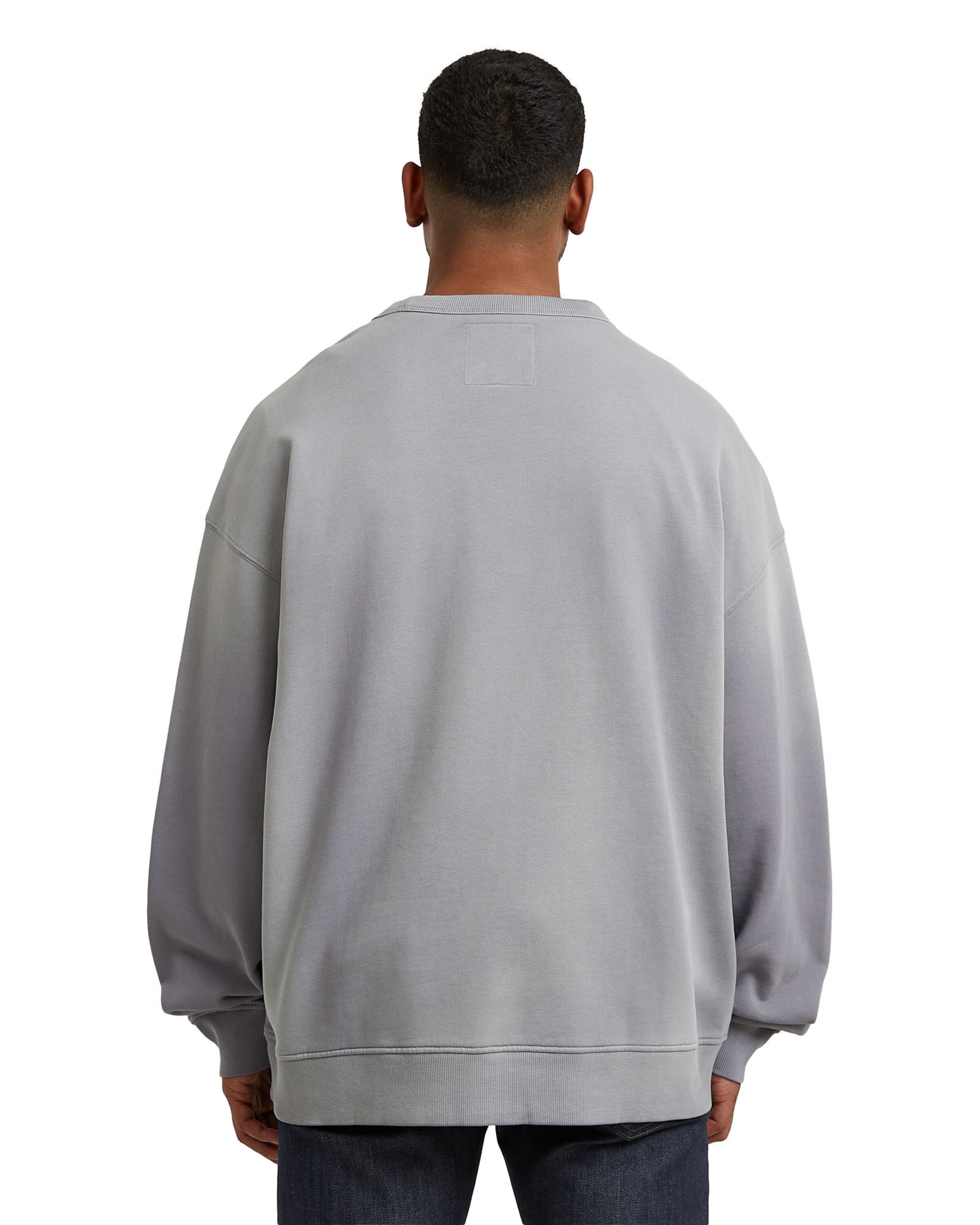 G-STAR Sweater - 'Sunfaded Applique Loose Sweater' in Grau