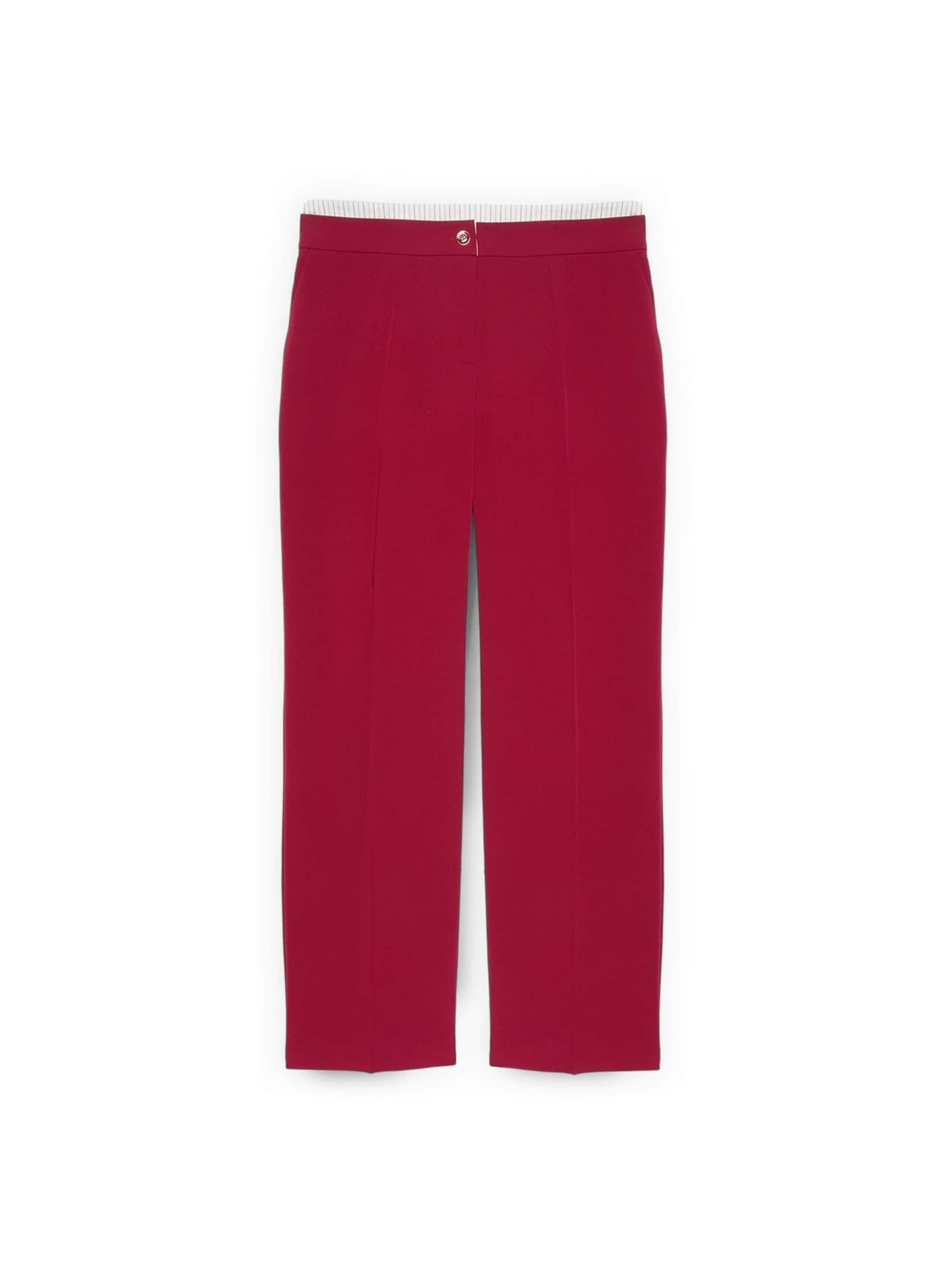 regular Pantaloni di Fiorella Rubino in rosso: frontale