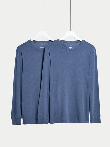 T-Shirt fonctionnel Marks & Spencer en bleu : devant