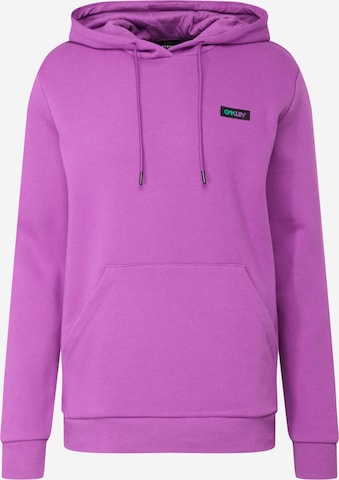 Sweat de sport OAKLEY en violet : devant