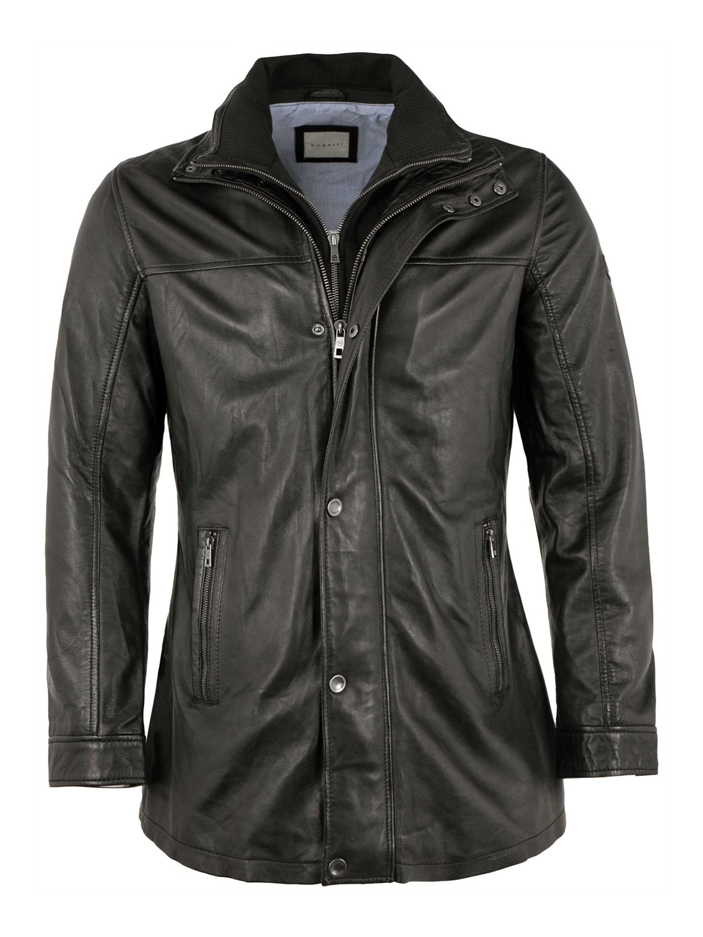 bugatti Between-Season Jacket 'BU-107' in Black: front