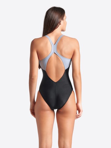 ARENA Bustier Badeanzug 'SPIDER WEB' in Schwarz