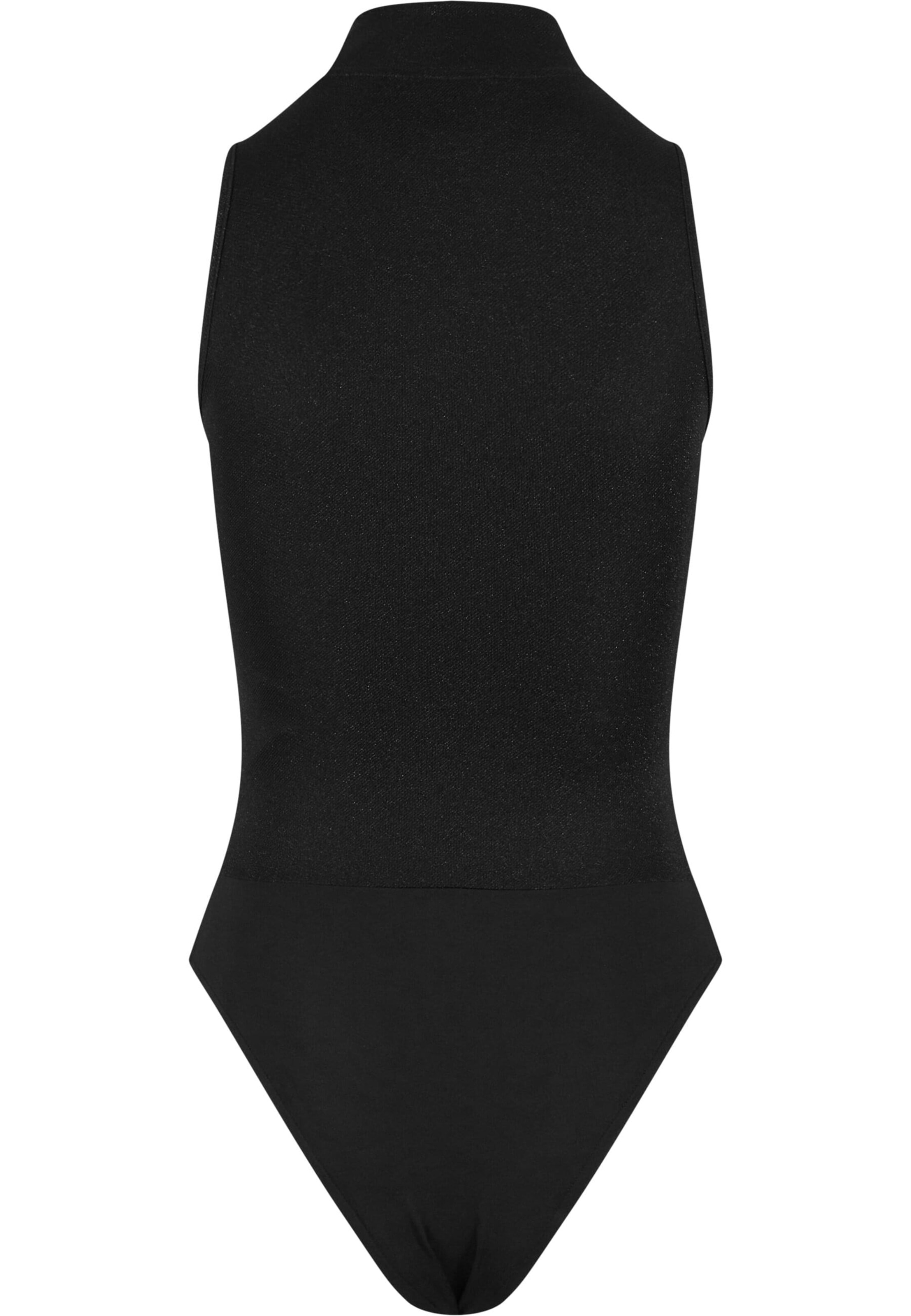 juoda Urban Classics Marškinėliai-glaustinukė