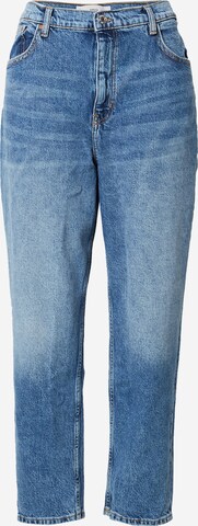 MANGO Slimfit Jeans i blå: forside