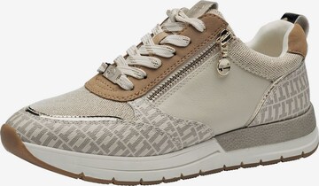 Baskets basses TAMARIS en beige : devant