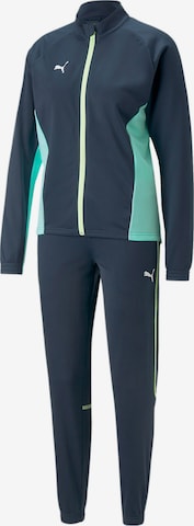 PUMA Trainingspak in Blauw: voorkant