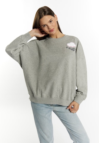 MYMO Sweatshirt 'Biany' in Grijs: voorkant