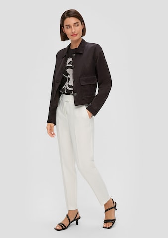 s.Oliver BLACK LABEL Tapered Pants in White: front