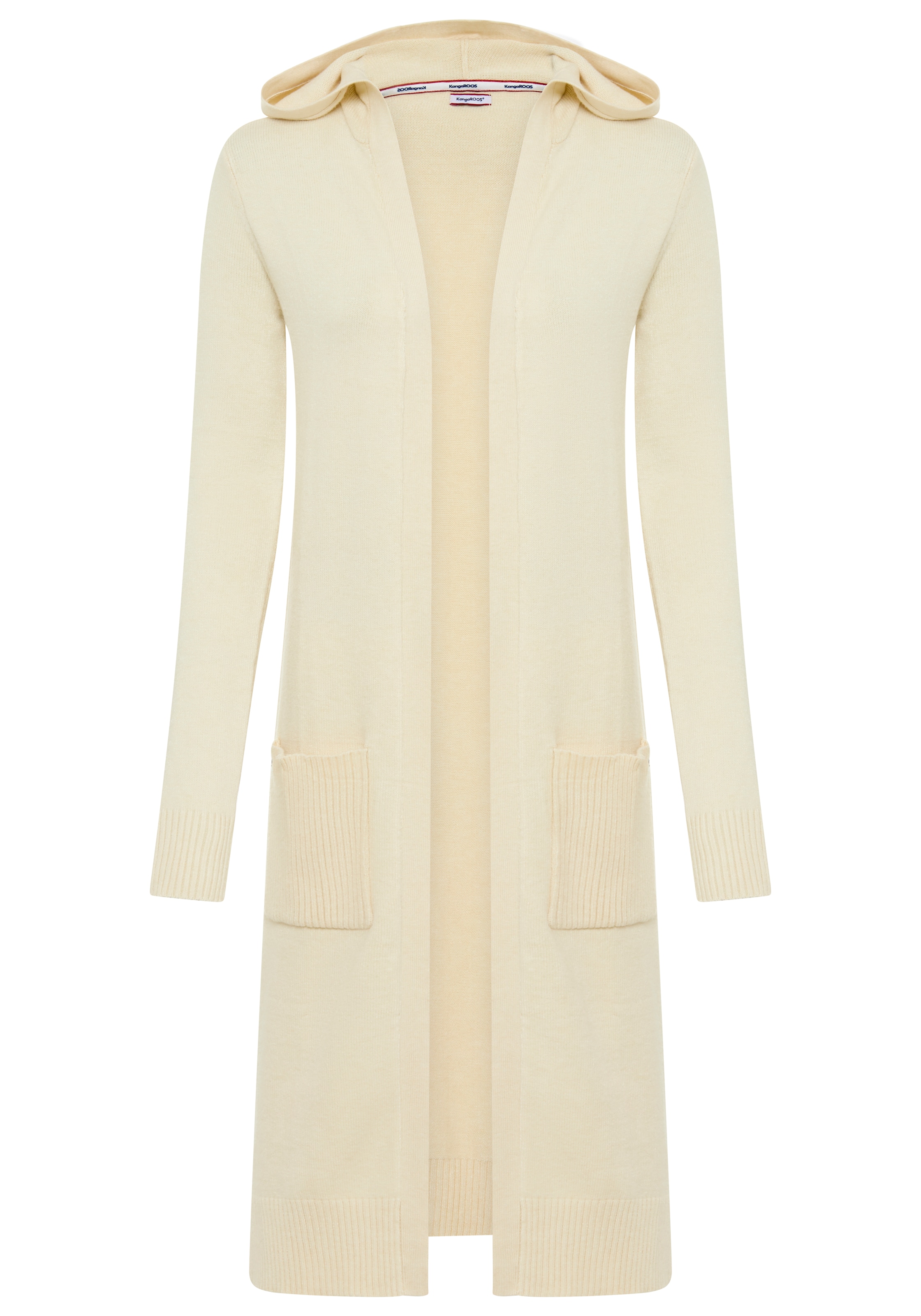 KangaROOS Knit Cardigan in Beige: front