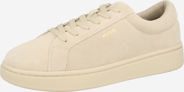 HUGO Rövid szárú sportcipők 'Neston' - bézs: elől