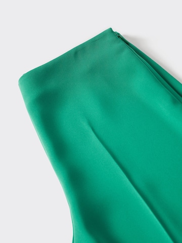 Wide Leg Pantalon à plis 'Justo' MANGO en vert