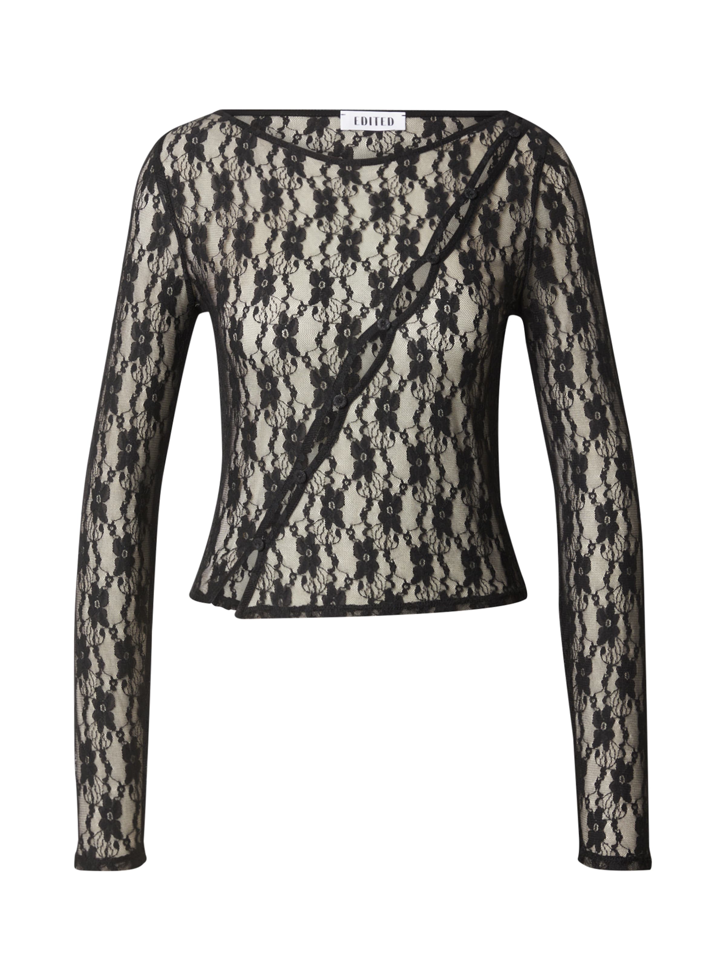 Maglietta 'Kristin' di EDITED in nero: frontale