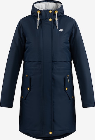 Manteau fonctionnel Schmuddelwedda en bleu : devant