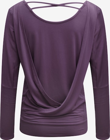 YOGISTAR.COM Performance Shirt 'Flowing Shakti' in Purple