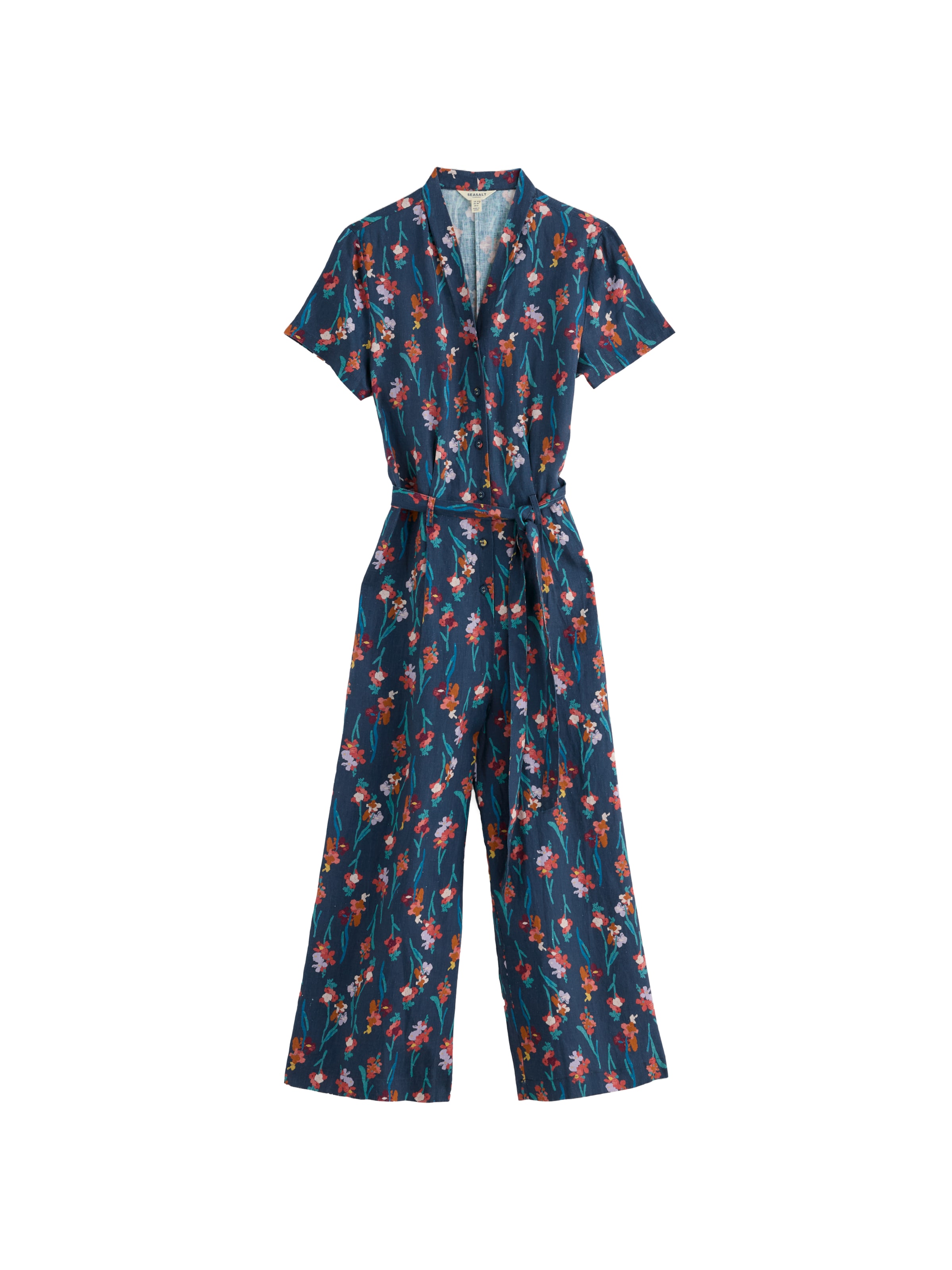 Pantaloni con pettorina di Seasalt Cornwall in blu: frontale