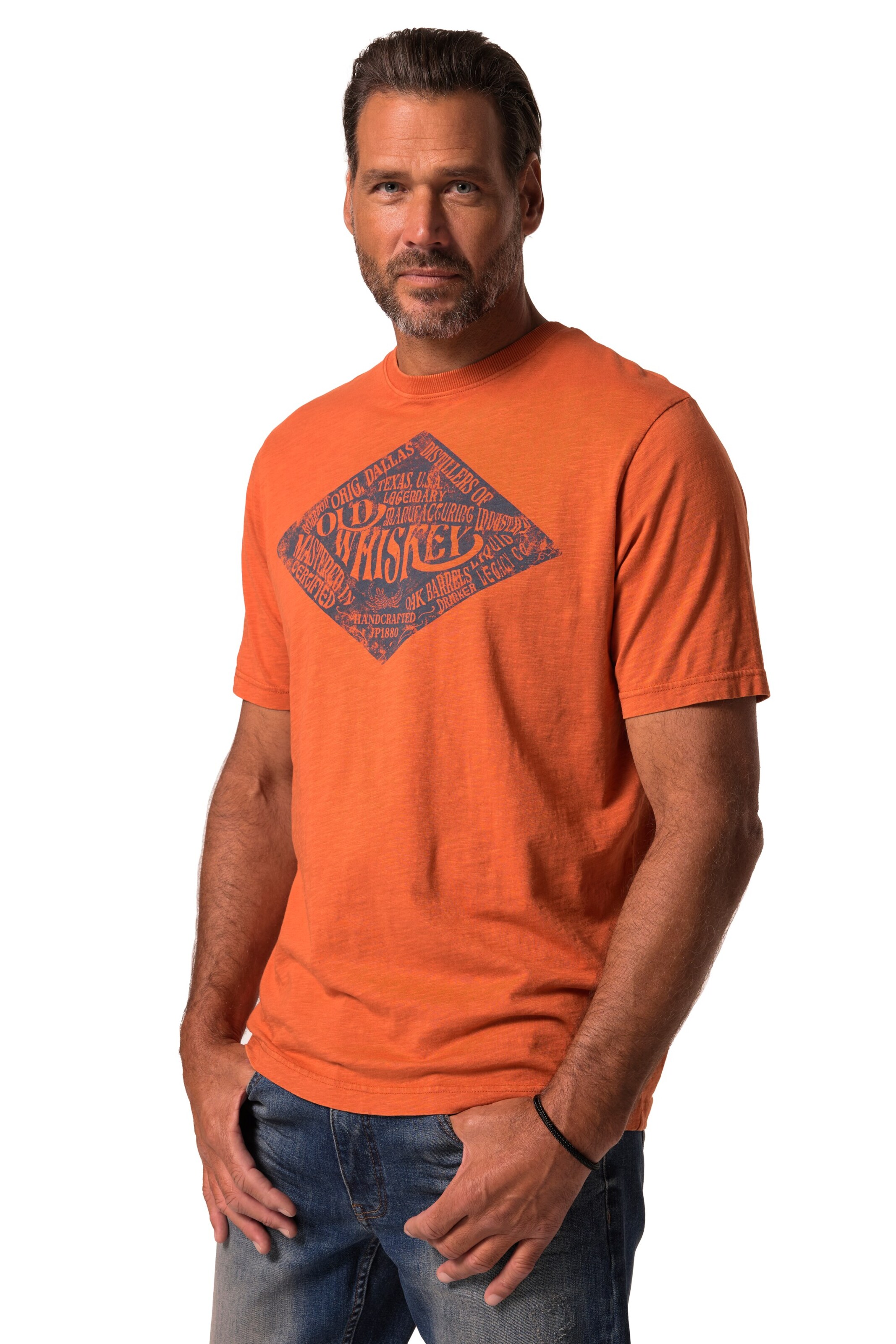 JP1880 Shirt in Orange: front