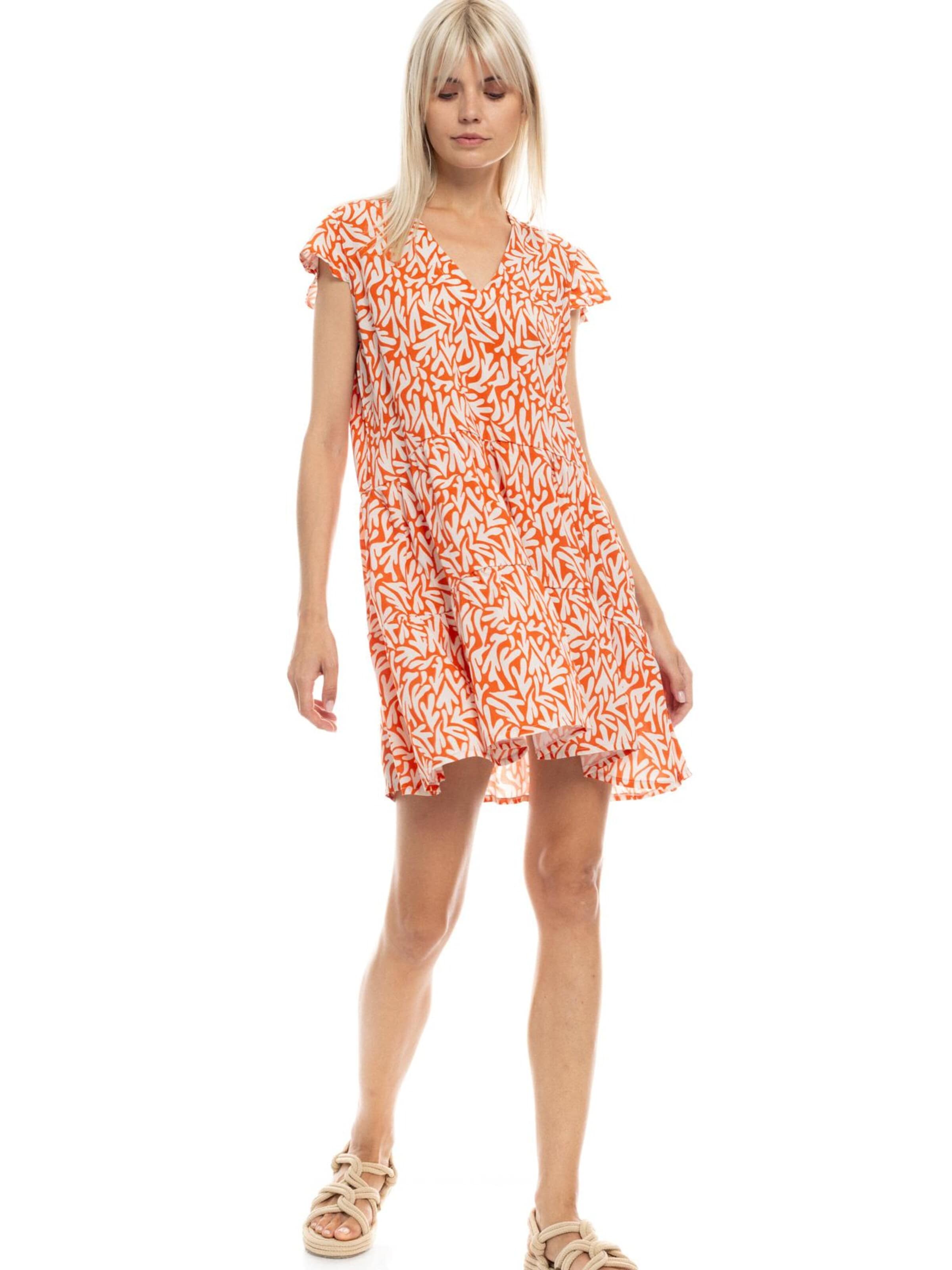 Pink Label - Vestido de verano 'BEACHWEAR CORAL' en naranja