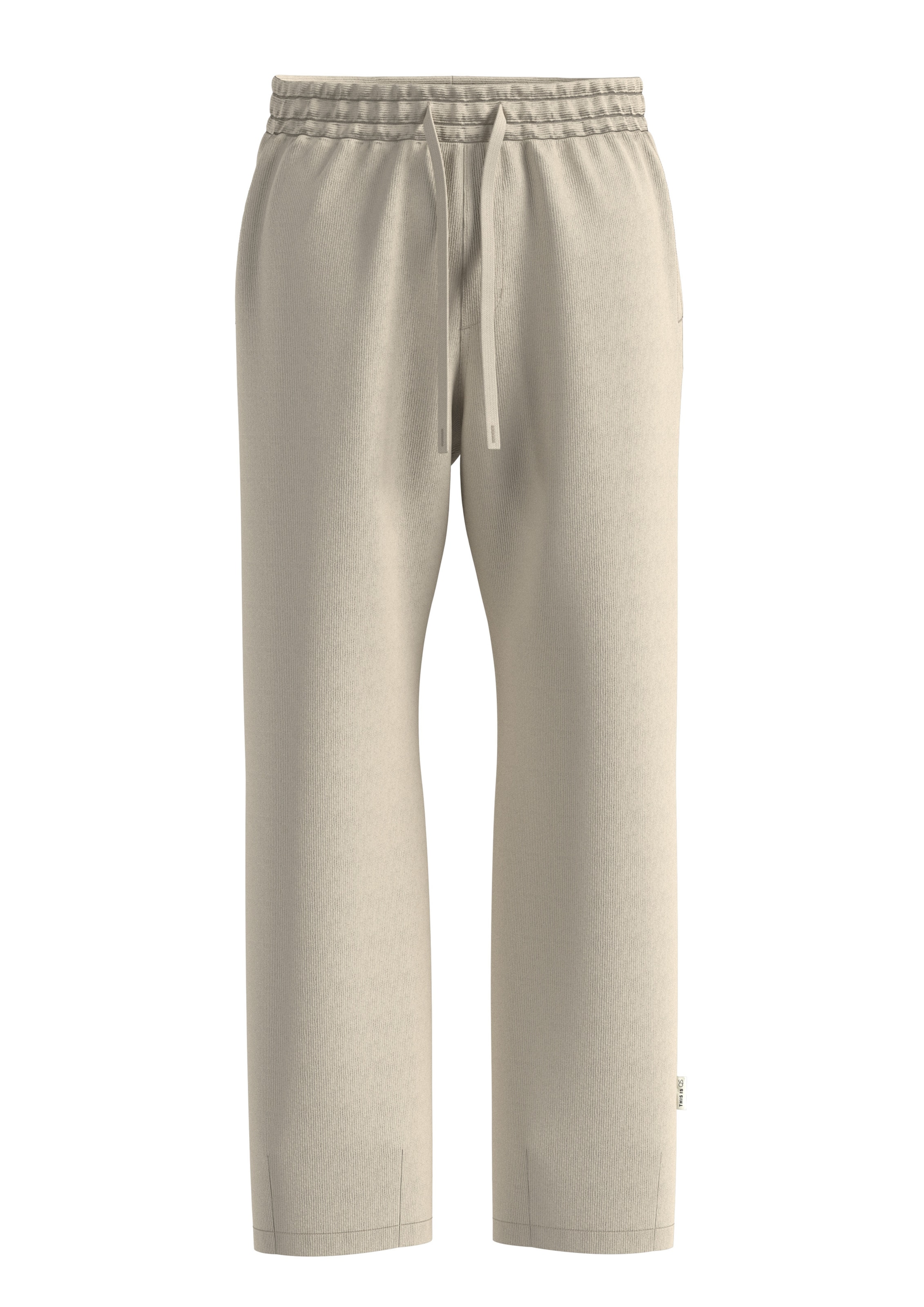 Loosefit Pantalon QS en beige : devant
