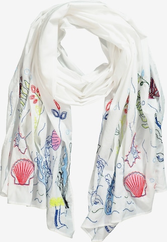 Ulla Popken Scarf in White: front