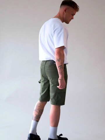 Denim Project Regular Broek ' DPFlap ' in Groen