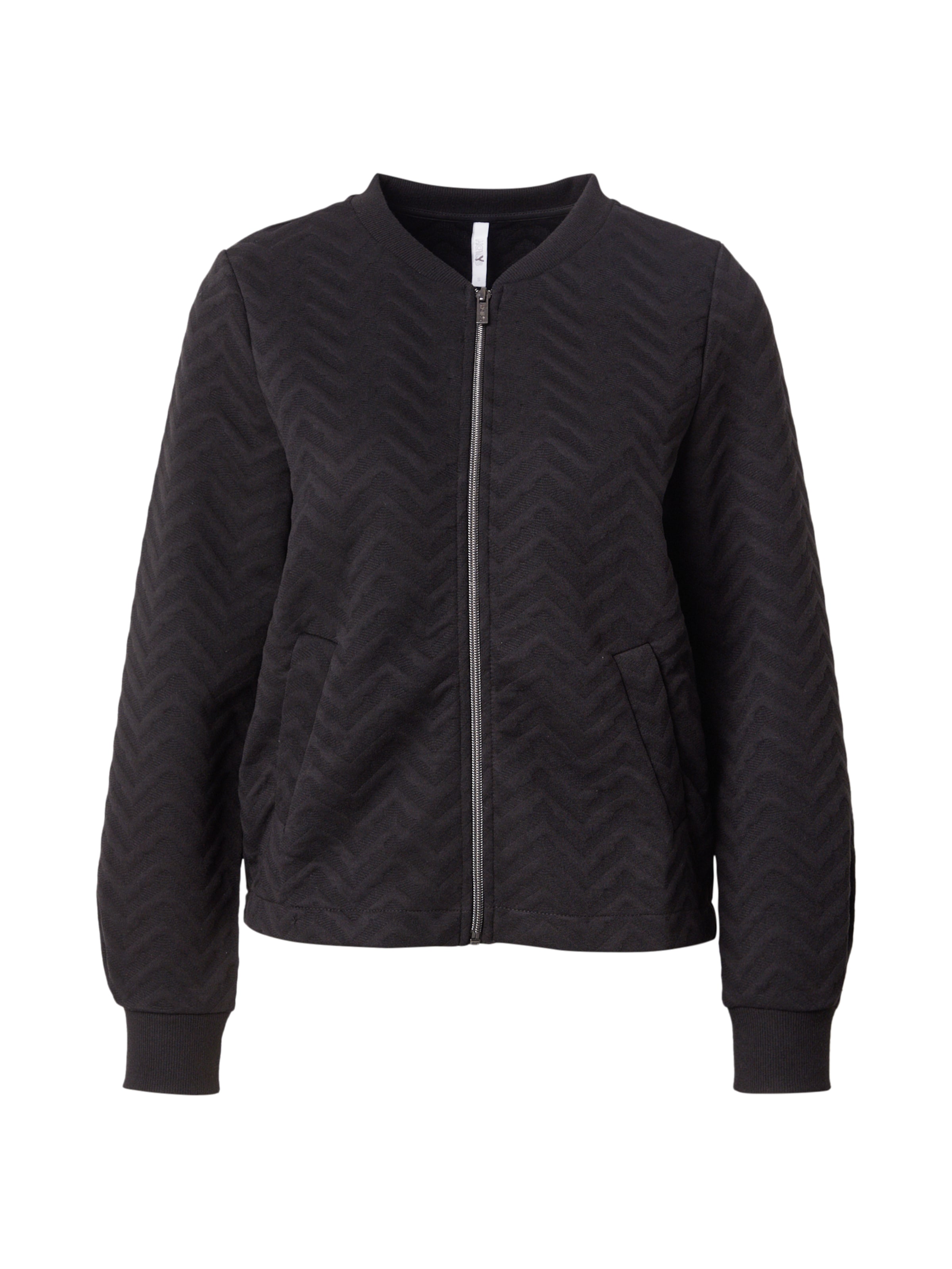 Hailys Tepláková bunda 'Ke44ndra' - Čierna: predná strana