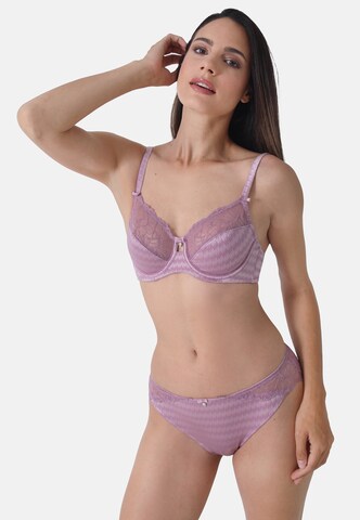 Slip sassa en violet : devant