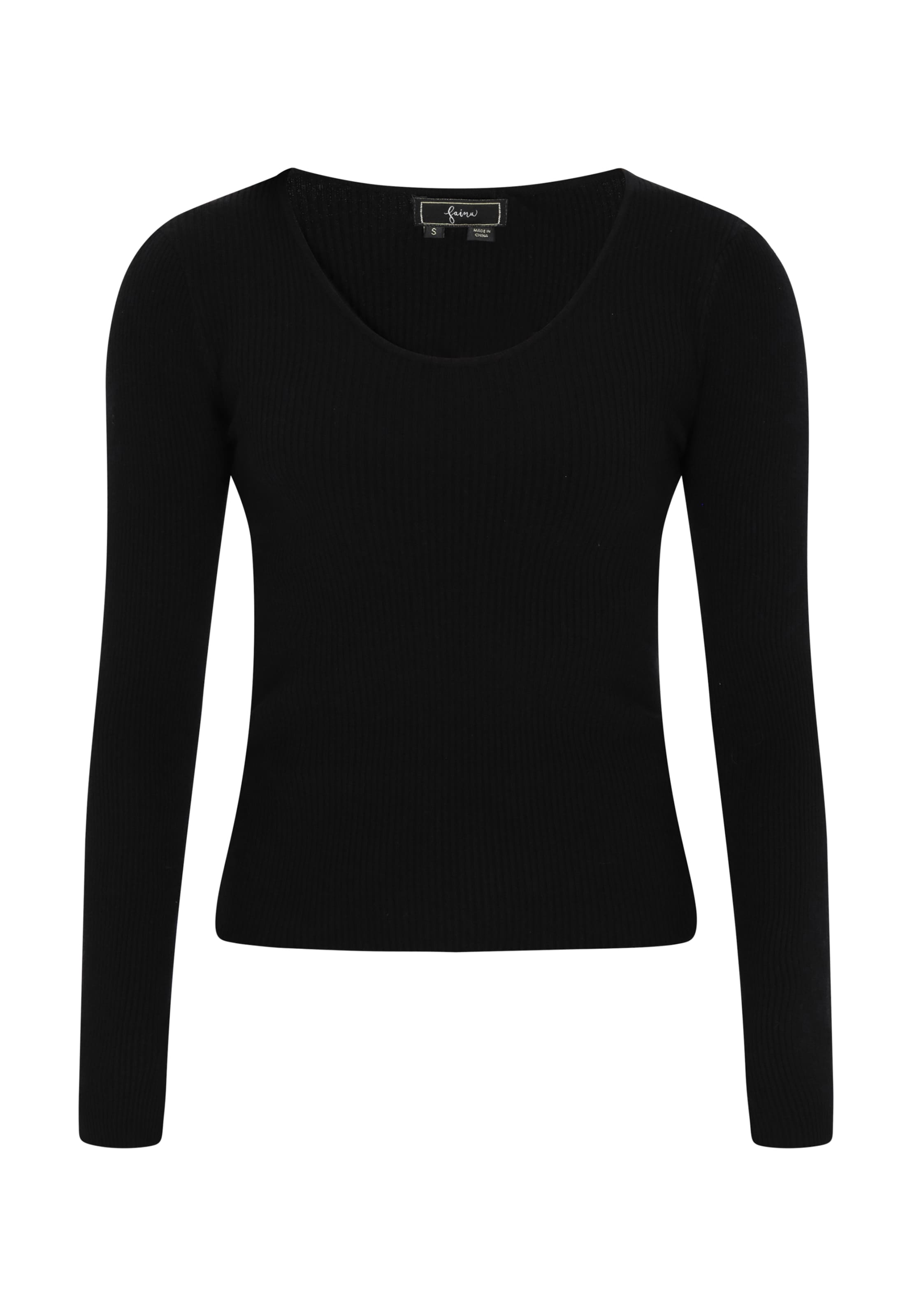 Pull-over 'Fashion Look' faina en noir : devant