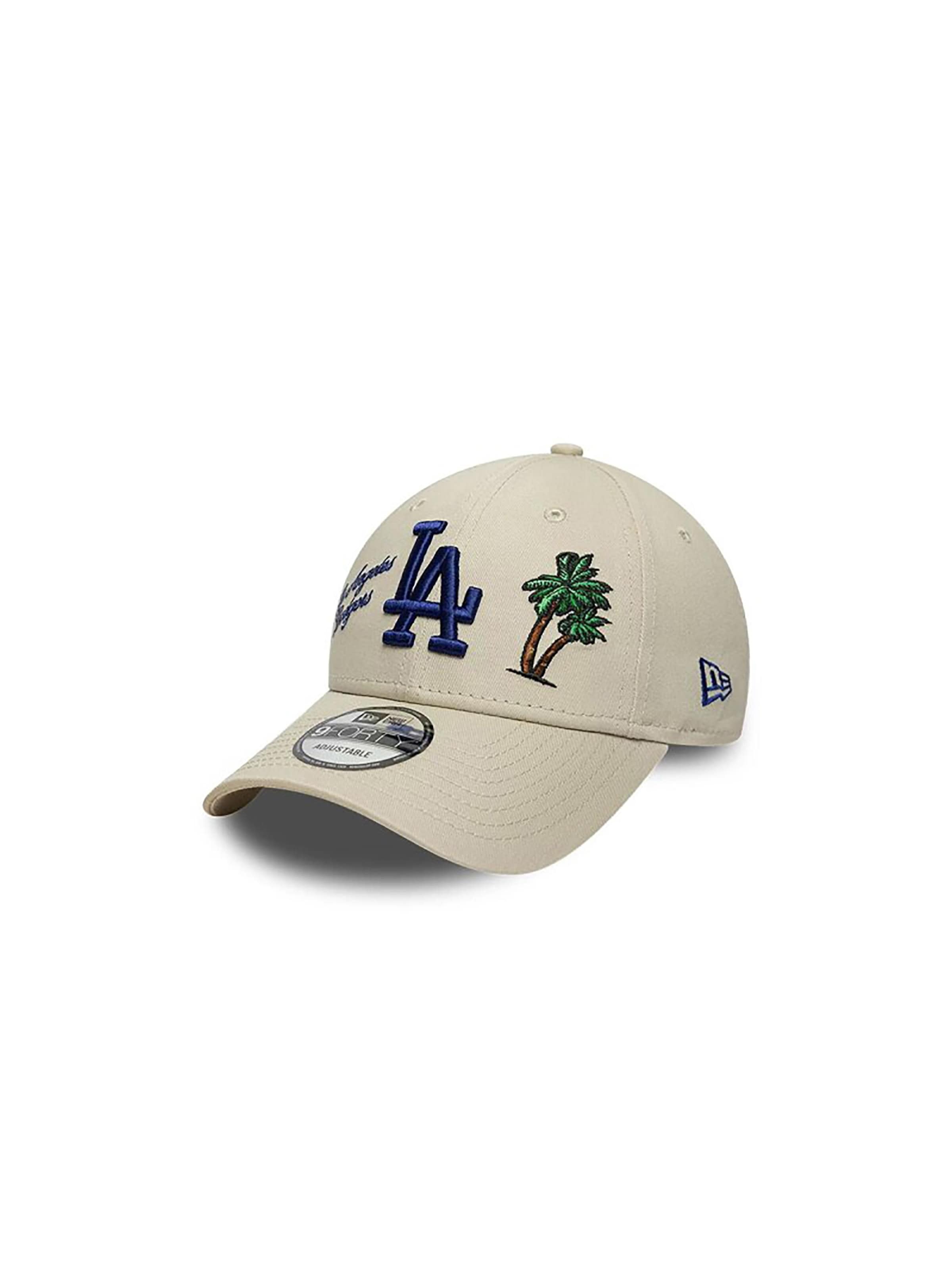 NEW ERA Cap 'MLB Los Angeles Dodgers Icon' in Beige: front