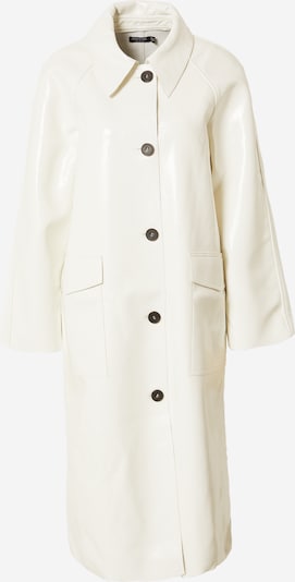 Nasty Gal Manteau mi-saison en blanc naturel, Vue avec produit