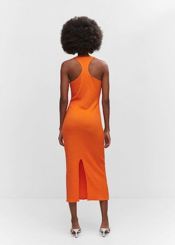 MANGO Šaty 'Lia' – oranžová